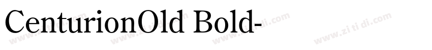 CenturionOld Bold字体转换